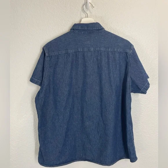 Joes USA Denim Short Sleeve Button Up - Picture 2 of 4
